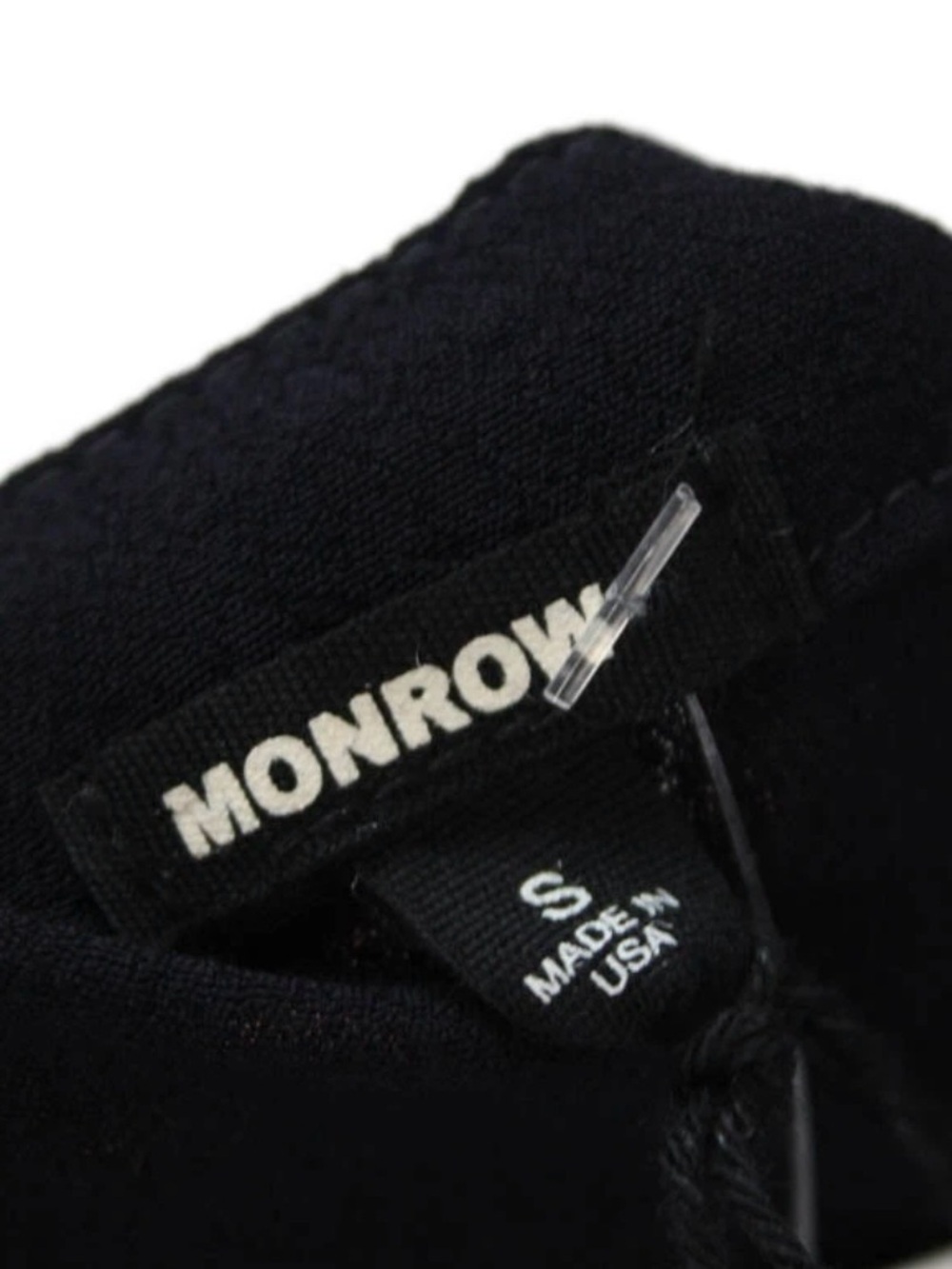 Monrow Crepe Black Sleeveless Zip-Front Jumpsuit Size Small - Picture 6 of 9